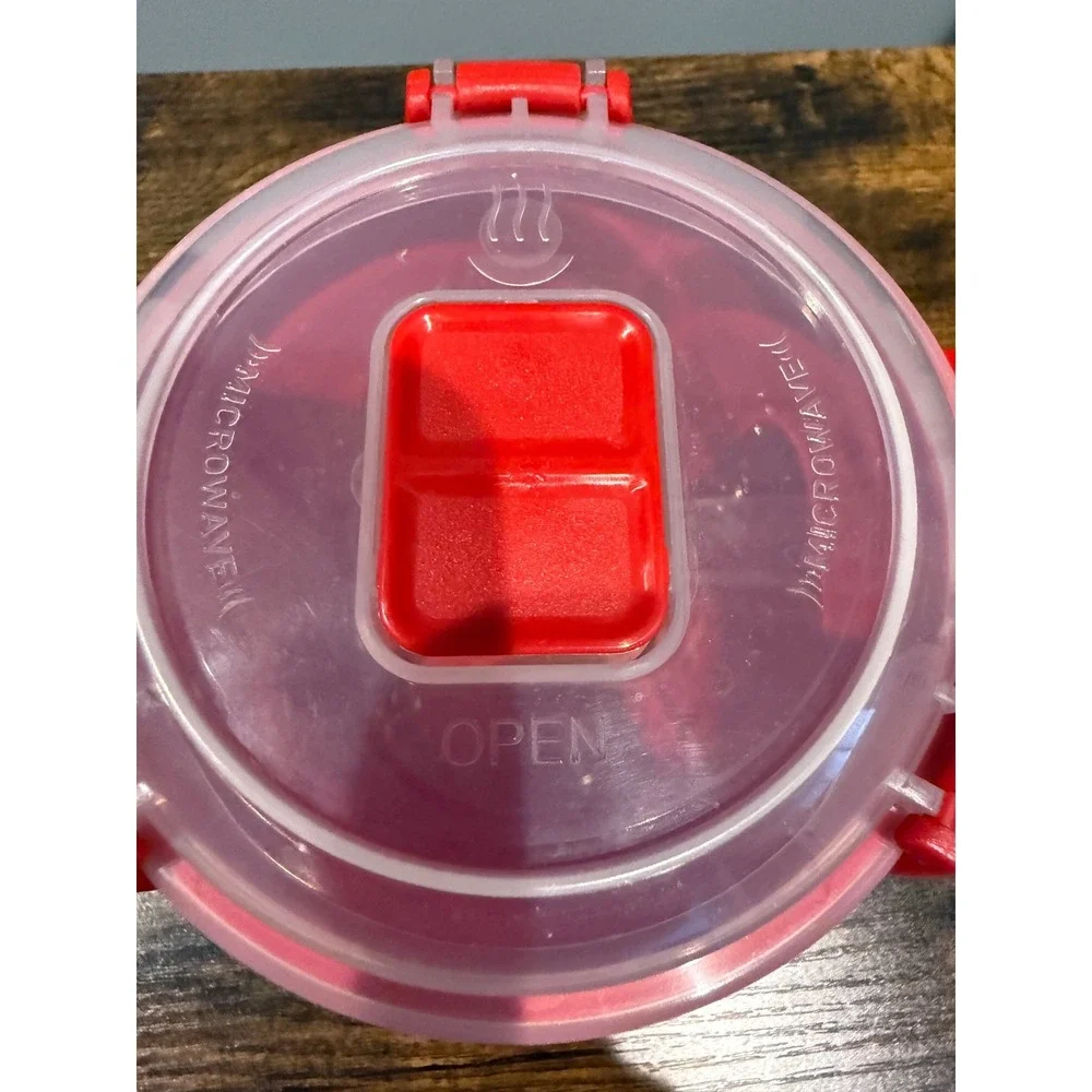 Sistema Red Microwave Soup Mug BPA Free Plastic Container/ Vent Lid 22oz 2010